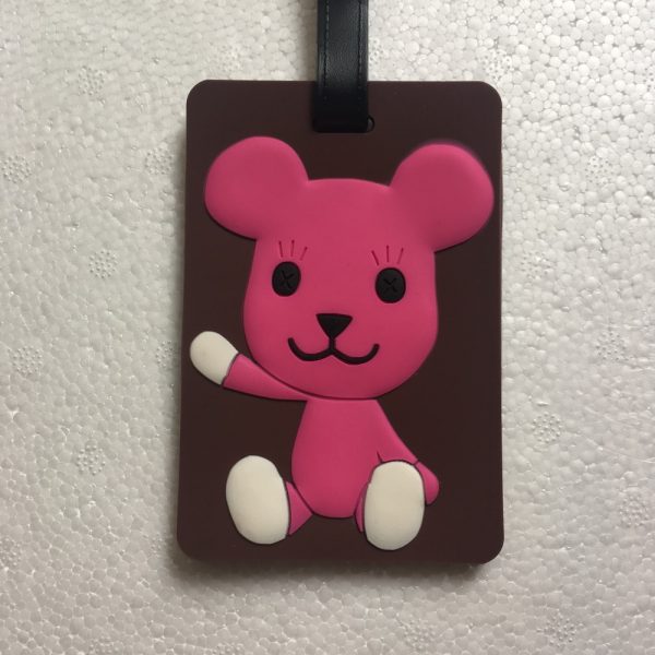 3D Cartoon Custom Rubber Luggage Tag for Promotion Gift
