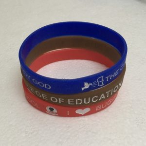 Factory Price Debossed Silicone Wristband